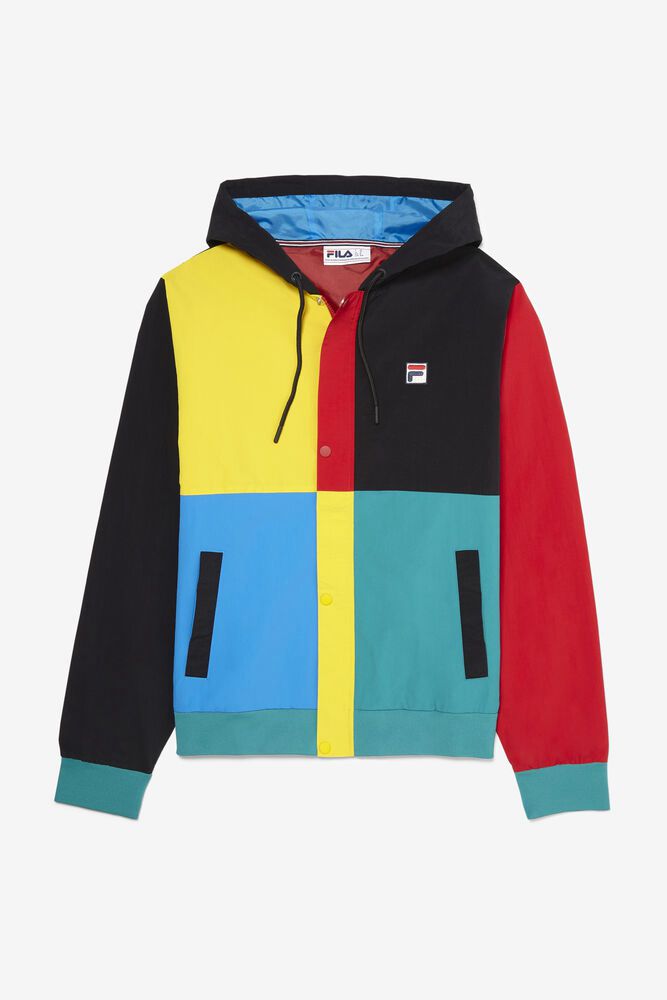 Fila Prentice Wind Jacket Multicolor - Mens - 38671KAUH